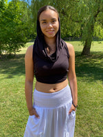 Load image into Gallery viewer, Yoga tank top with hood
