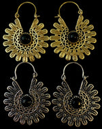 Load image into Gallery viewer, 6. Bronze Earrings with Semi-Precious Stones
