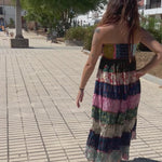 Load and play video in Gallery viewer, Bohemian ruffled cotton skirt
