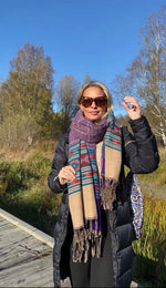 Ladda upp bild till gallerivisning, Varm skön Filt/sjal mönster
