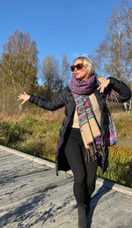 Ladda upp bild till gallerivisning, Varm skön Filt/sjal mönster
