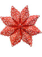 Ladda upp bild till gallerivisning, 5. Julstjärna snöflinga vit stor

